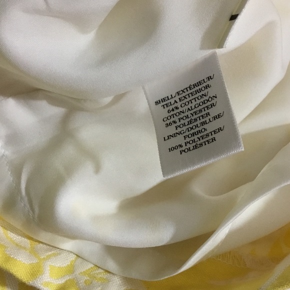 Ann Taylor Yellow Floral Jacquard Dress - Picture 9 of 10